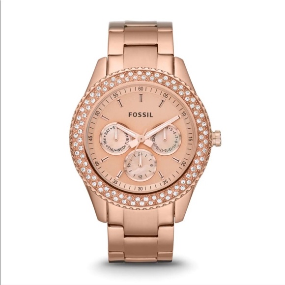 Rose Gold Fossil Watch